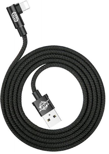 Кабель Baseus MVP Elbow Type USB кабель USB For IP 1.5A 2m (CALMVP-A01) Black 260051 фото