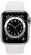 Смарт-годинник Apple Watch Series 6 40mm 4G Silver Stainless Steel Case With White Sport Band (M02U3/M06T3) 166831 фото 2