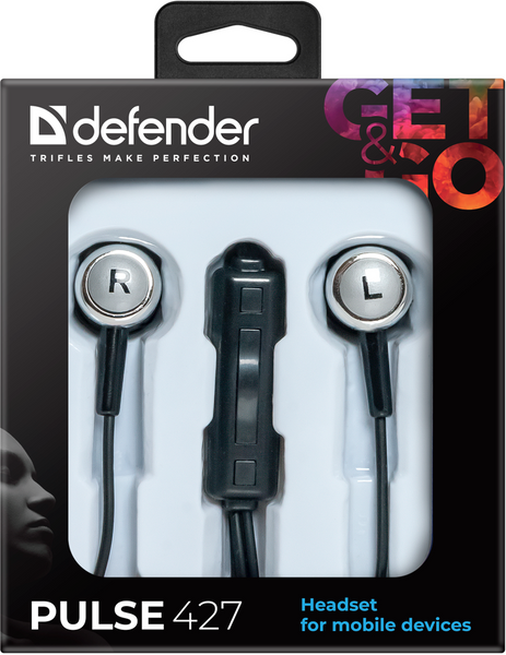 гарнітура DEFENDER Pulse 427 Black/Silver 308160 фото