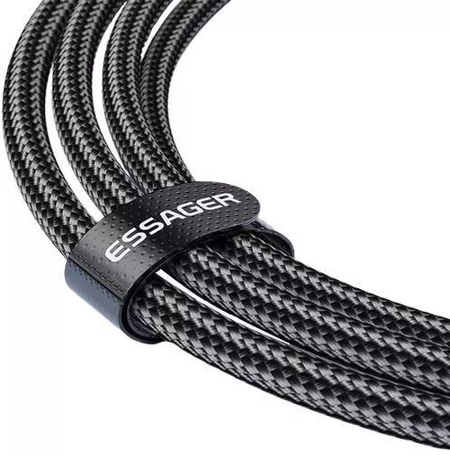 Кабель Essager Star 100W USB Charging Cable Type C to Type C 3m (EXCTT1-XCC01) Black 315496 фото
