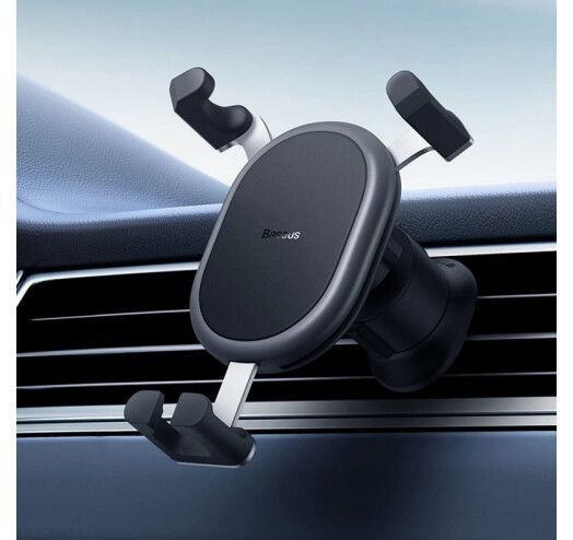 Автомобільний тримач Baseus Stable Gravitational Car Mount (Air Outlet Version) SUWX000001 Black 268178 фото