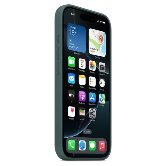 Чохол-накладка Apple iPhone 16 Pro Apple Silicone Case MagSafe Lake Green 325595 фото