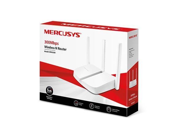 Точка доступу з функцією маршрутизації, мережеве обладнання 300MBPS 10/100M 4PORT MW305R MERCUSYS 291941 фото