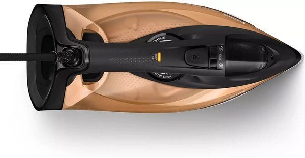 Праска Philips 7000 Series, 2800Вт, 300мл, паровий удар -250гр, постійна пара - 50гр, нерж. сталь, чорно-золотий (DST7040/80) 374061 фото