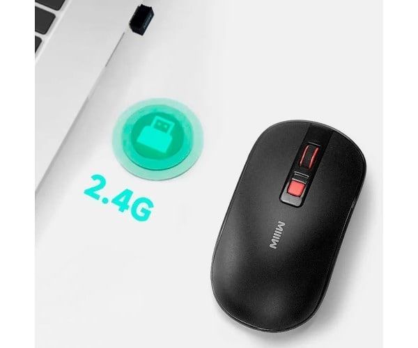 Миша Xiaomi MiiiW Wireless Mute Mouse Lite PM21 (MW23M21) Black 354787 фото