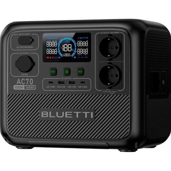 Зарядна станція Bluetti AC70 1000W (768Wh) 331096 фото