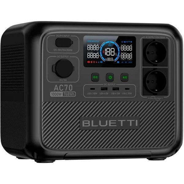 Зарядна станція Bluetti AC70 1000W (768Wh) 331096 фото