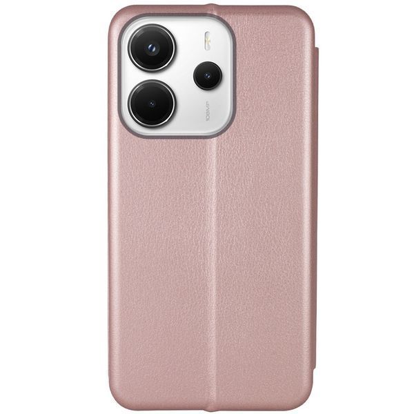 Шкіряний чохол-книжка Classy для Xiaomi Redmi Note 14 4G (Int. version) Rose Gold 356648 фото