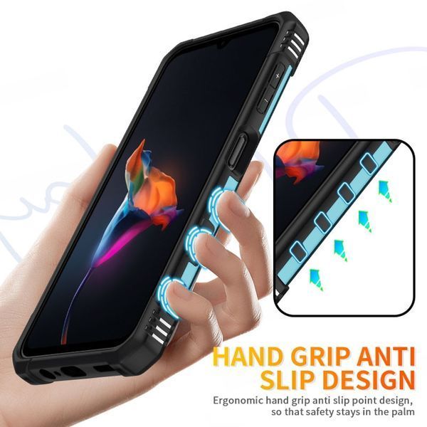 Ударостійкий чохол Pathfinder Ring для Samsung Galaxy A14 4G/5G Блакитний / Light Blue 270627 фото