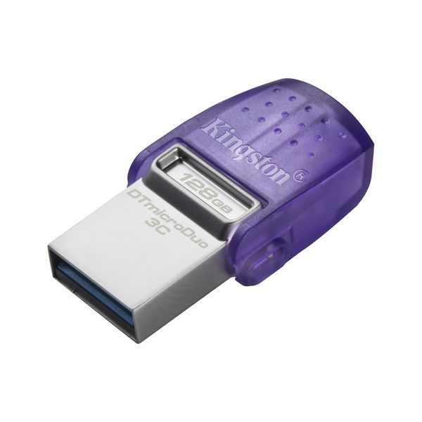 Накопичувач Kingston 128GB USB 3.2 Type-A Gen1 + Type-C DT microDuo 3C R200MB/s (DTDUO3CG3/128GB) 375577 фото