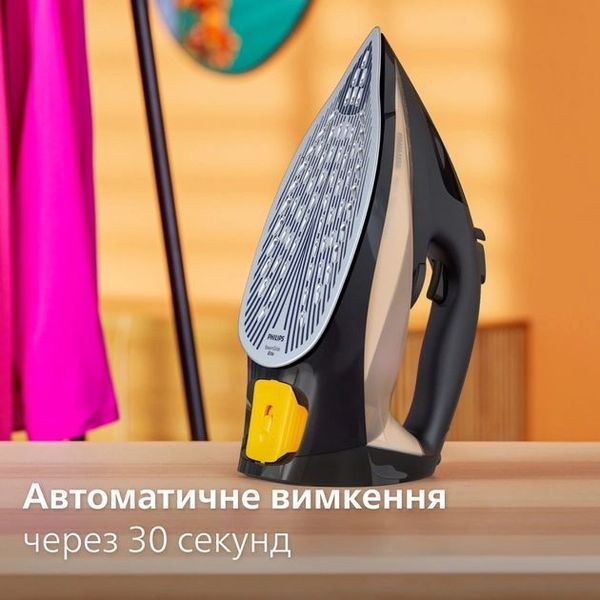 Праска Philips 7000 Series, 2800Вт, 300мл, паровий удар -250гр, постійна пара - 50гр, нерж. сталь, чорно-золотий (DST7040/80) 374061 фото
