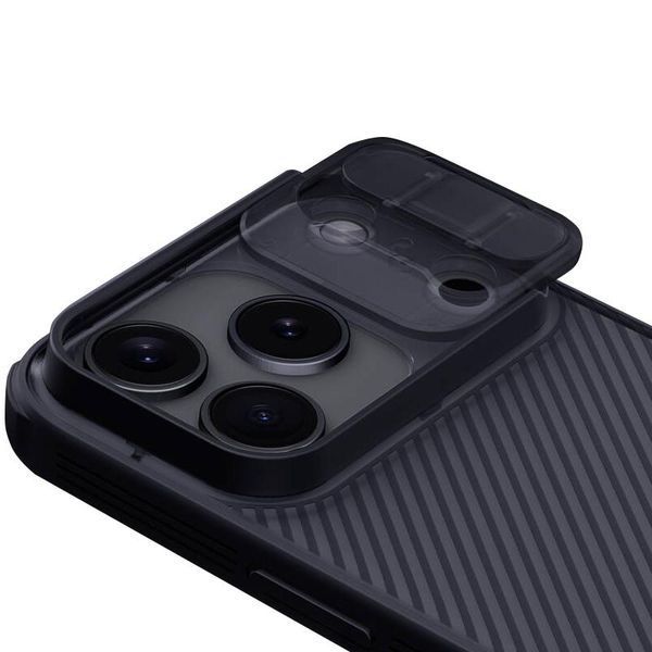 Карбонова накладка Nillkin CamShield Pro для Apple iPhone 17 Pro Max (6.9") Transparent black 398550 фото
