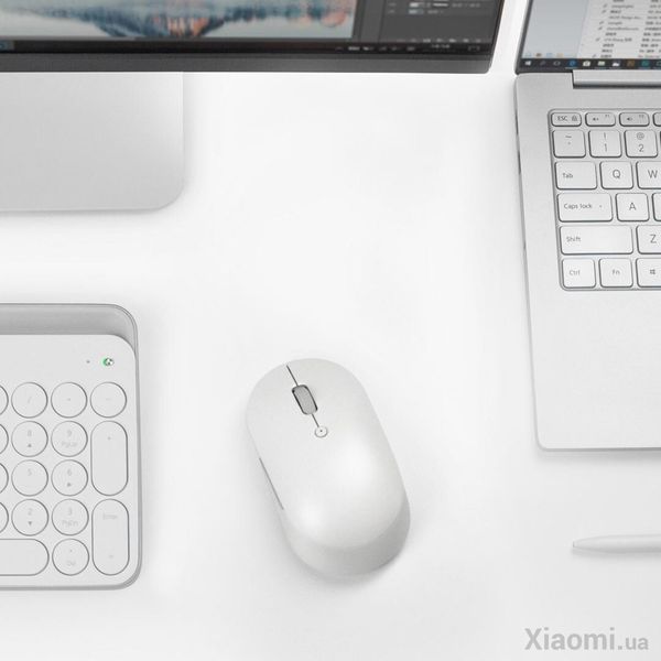 Миша Xiaomi Mi Dual Mode Wireless Mouse Silent Edition White 168391 фото