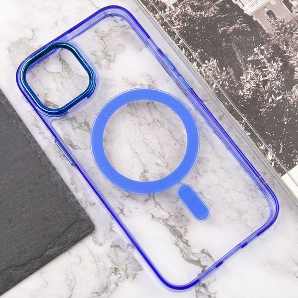 Чохол TPU Iris with MagSafe для Apple iPhone 13 (6.1") Синій 272122 фото