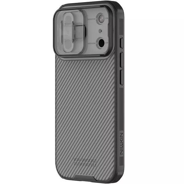 Карбонова накладка Nillkin CamShield Pro для Apple iPhone 17 Pro Max (6.9") Transparent black 398550 фото