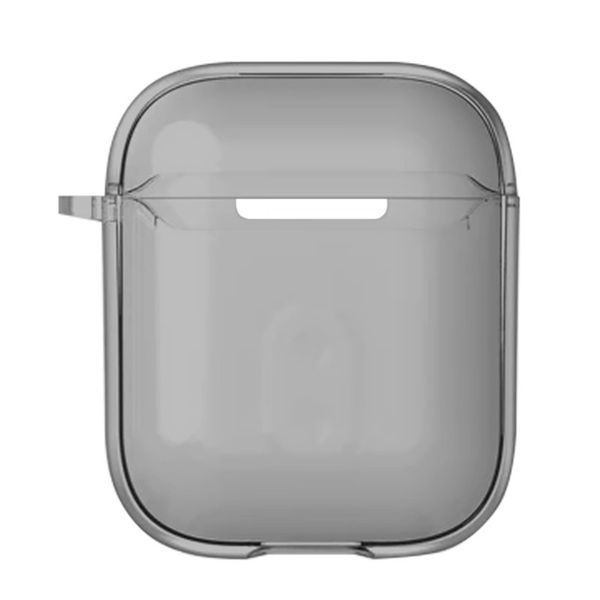Футляр TPU Colorful для навушників Airpods 1/2 Black 380099 фото
