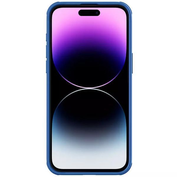 Карбонова накладка Nillkin CamShield Pro для Apple iPhone 15 Pro (6.1") Blue 361158 фото