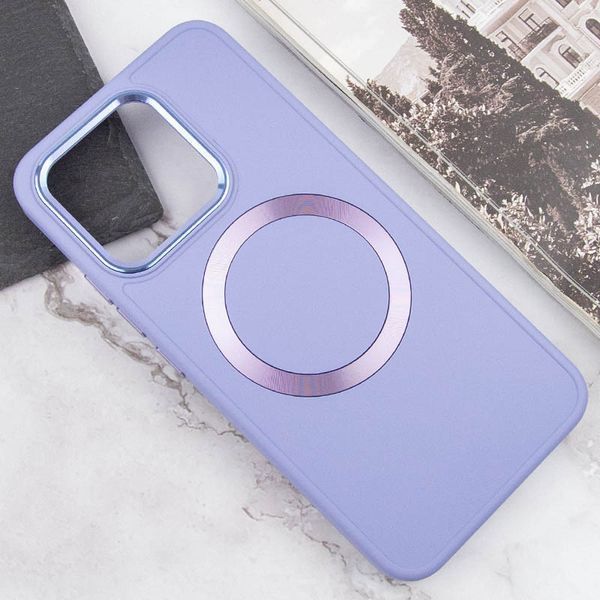 TPU чохол Bonbon Metal Style with MagSafe для Xiaomi 14 Pro Бузковий / Dasheen 283997 фото