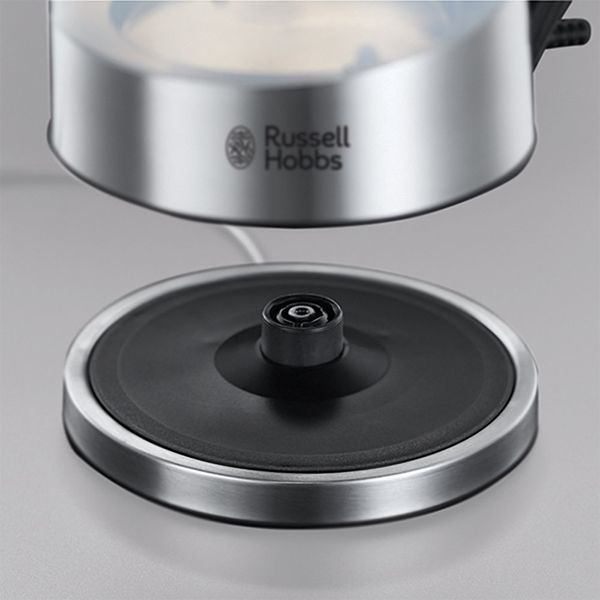 Електрочайник Russell Hobbs Purity 1л, скло, з фільтром Brita, сріблясто-чорний (22850-70) 364534 фото