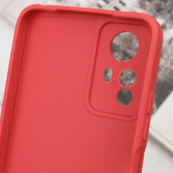 Силіконовий чохол Candy Full Camera для Xiaomi Redmi Note 12S Червоний / Camellia 274405 фото