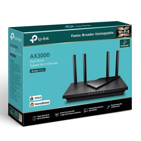 Бездротовий маршрутизатор, Archer AX55 TP-LINK 359159 фото