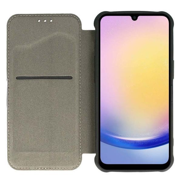 Шкіряний чохол книжка GETMAN Razor (PU) для Samsung Galaxy A25 5G Carbon 322736 фото