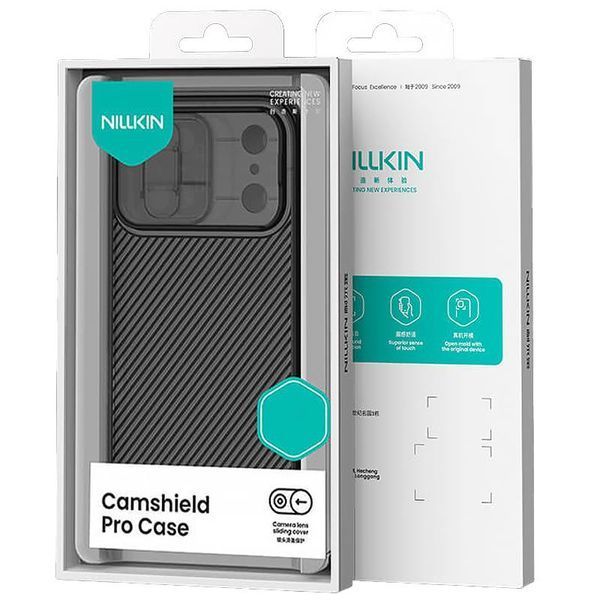 Карбонова накладка Nillkin CamShield Pro для Apple iPhone 17 Pro Max (6.9") Transparent black 398550 фото