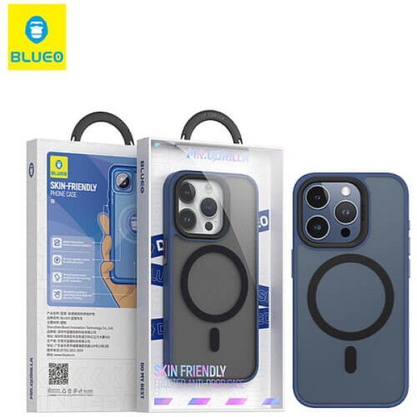 Чохол-накладка iPhone 15 Pro Max Blueo Frosted Anti-Drop Case with MagSafe (BK5934-I15PMDB) Dark Blue 277841 фото