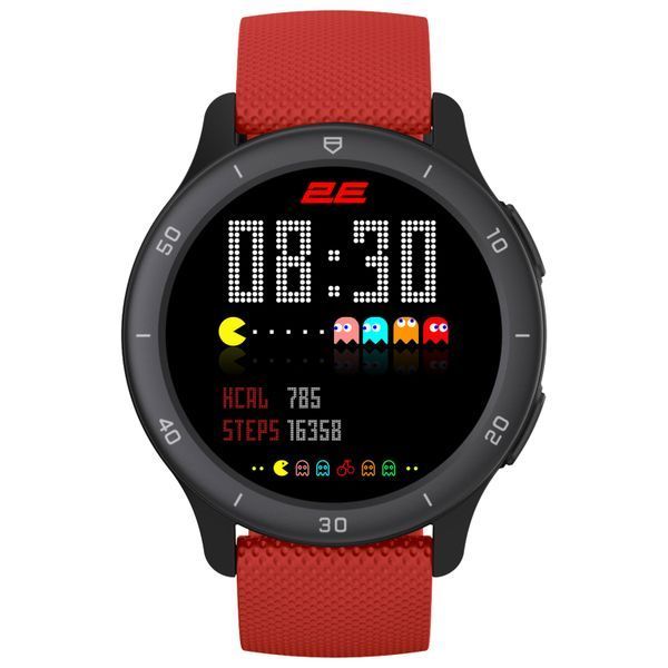 Смарт-годинник 2E Motion GT2 47мм, 1.32", 360x360, BT 5.2, Чорно-червоний (2E-CWW21BKRD) 363847 фото