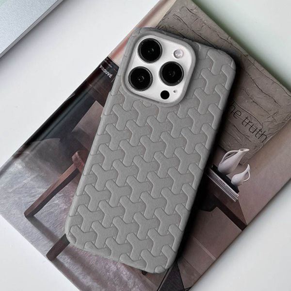 Чохол TPU Weaving для Apple iPhone 14 Pro (6.1") Grey 328200 фото