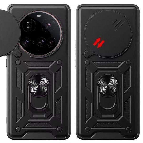 Чохол Ummi Camshield Serge Ring для Xiaomi 15 Ultra Чорний 390738 фото