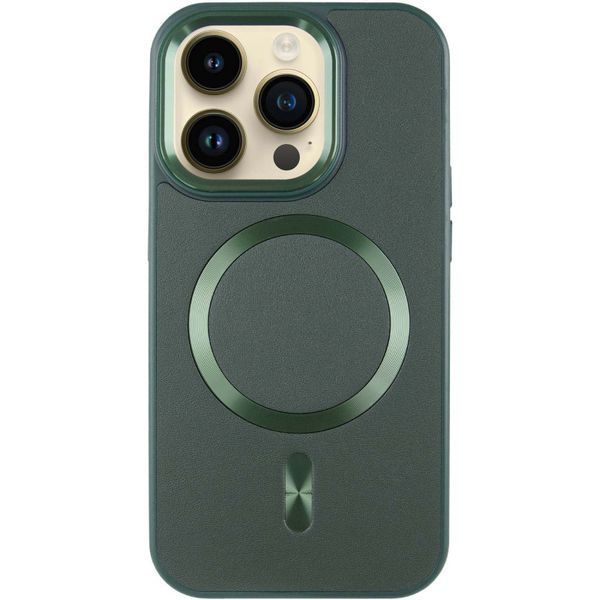 Шкіряний чохол SnapCase with MagSafe для Apple iPhone 14 Pro (6.1") Green 328995 фото