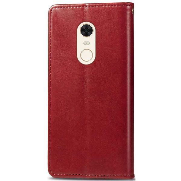 Шкіряний чохол книжка GETMAN Gallant (PU) для Xiaomi Redmi 5 Plus / Redmi Note 5 (Single Camera) Червоний 263823 фото