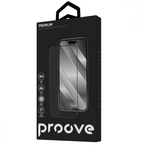 Захисне скло iPhone 13/13 Pro/14/16e Proove Premium (PGPPMI140001) black 338779 фото