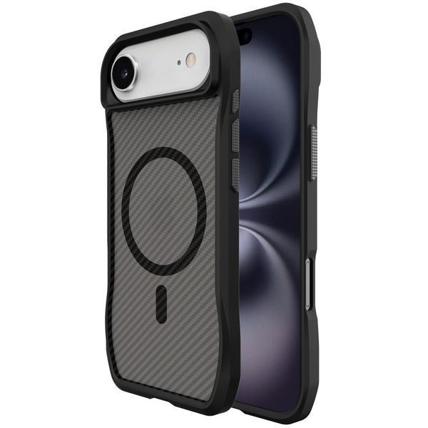Чохол TPU Space Octagon with MagSafe для Apple iPhone 17 Air (6.5") Carbon Black 403414 фото