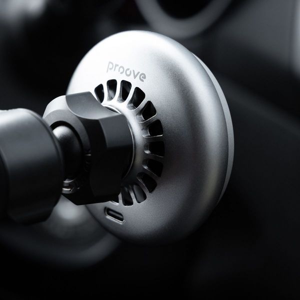 Автомобільний тримач з Бездротовим ЗП Proove IceCore QI2 15W (WHIC15002003) gray 394225 фото