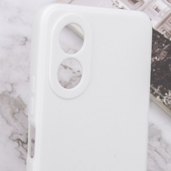 Силіконовий чохол Candy Full Camera для Oppo A38 / A18 Білий / White 286339 фото