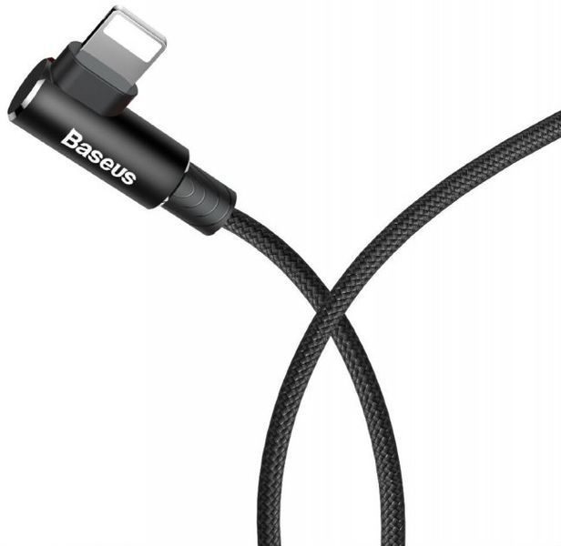 Кабель Baseus MVP Elbow Type USB кабель USB For IP 1.5A 2m (CALMVP-A01) Black 260051 фото