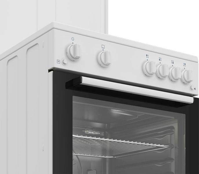 Плита Beko газова, 64л, 60x60см, таймер, білий (FBG62121WD) 375562 фото