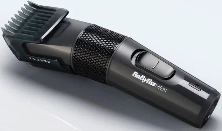 Машинка для стриження Babyliss, мережа+акум., вібраційний мотор, насадок-1, кейс, сталь, сірий (E786E) 367489 фото