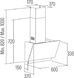 Витяжка Cata похила, 60см, 1000м.куб/год, Juno 6000 gbk, чорний 390792 фото 2