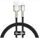 Кабель Baseus Cafule Metal Lightning 2.4A (0.25m) CALJK-01 Black 239120 фото 1
