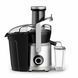 Соковитискач Tefal Nutri XXL відцентрований 1000Вт, чаша-0.8л, жмих-2.2л, жолоб на ціле яблуко, пластик/метал, чорний-нержавіюча сталь (ZE660D10) 369475 фото 2
