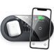 Бездротовий зарядний пристрій Baseus Simple 2in1 (WXJK-A01) Crystal (Phone + Pods) Black 144528 фото 2