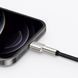 Кабель Baseus Cafule Metal Lightning 2.4A (0.25m) CALJK-01 Black 239120 фото 6