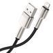 Кабель Baseus Cafule Metal Lightning 2.4A (0.25m) CALJK-01 Black 239120 фото 8