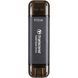 Портативний SSD Transcend 512GB USB 3.1 Gen 2 Type-A + Type-C ESD310 Чорний (TS512GESD310C) 379673 фото 1