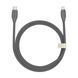 Кабель Baseus Jelly Liquid Silica Gel Fast Charging Data USB кабель Type-C to Lightning 20W 1.2m (CAGD020001) Black 255216 фото 1