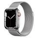 Смарт-годинник Apple Watch Series 7 GPS + LTE 41mm Silver Stainless Steel Case With Silver Milanese Loop MKHX3/MKHF3 262570 фото 1