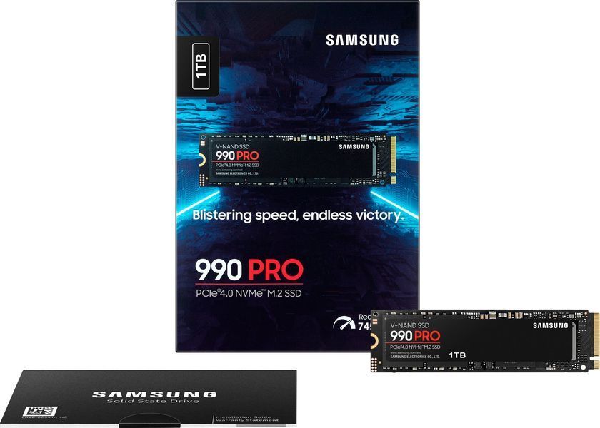 Накопичувач SSD Samsung M.2 1TB PCIe 4.0 990PRO (MZ-V9P1T0BW) 371215 фото